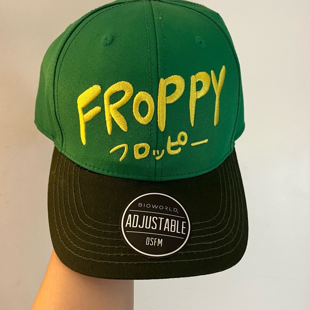Bioworld Boku no Hero Academia Froppy Hat Cap MHA Bow Tie Back Character Art